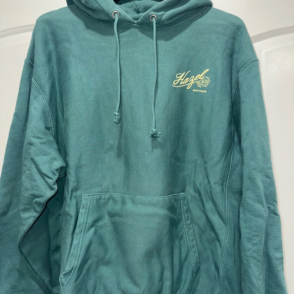 Hazel Boutique Teal Hoodie Sweatshirt